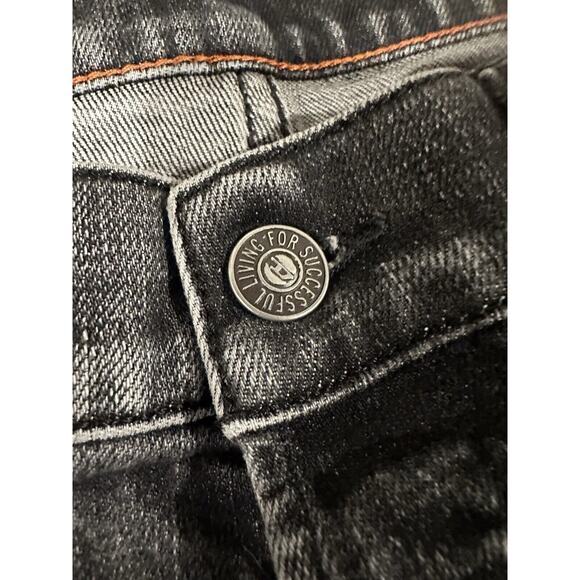 Diesel Jeans Mens 32x32 Black Denim D-Fining Italian Selvedged Button Repairable - Picture 7 of 16